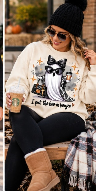BOO-JEE Glam Ghost Sweatshirt | By His Grace Shop
