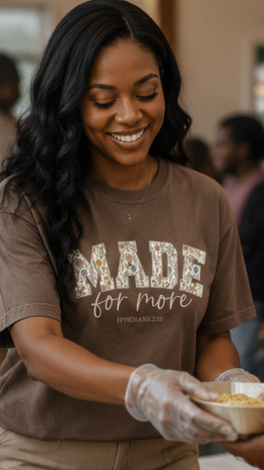 Made for More Shirt, Ephesians 2:10 Shirt, Christian T Shirt for Women, Floral Faith Tee, Bible Verse Shirt, Church Outfit