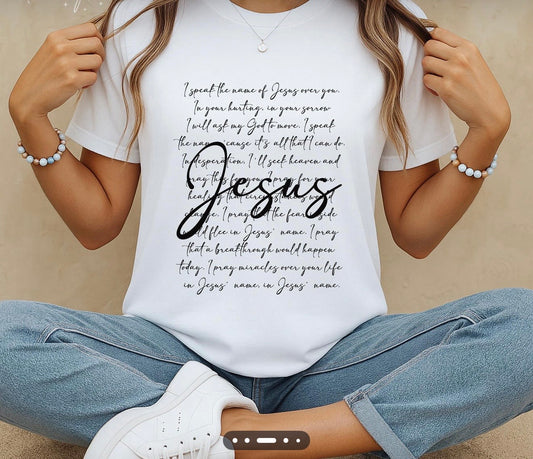I speak the name of Jesus