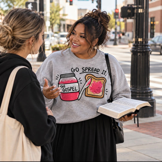 Go Spread It The Gospel Christian Graphic Sweatshirt