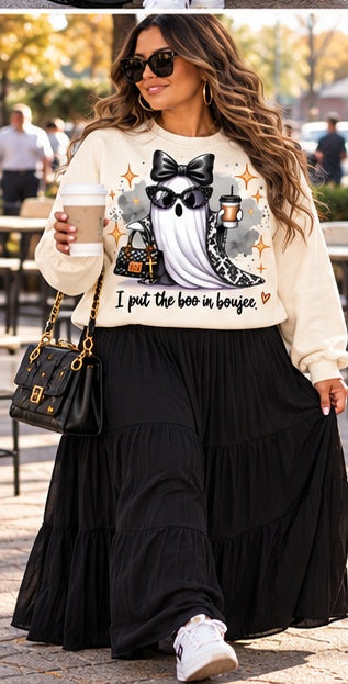 BOO-JEE Glam Ghost Sweatshirt | By His Grace Shop