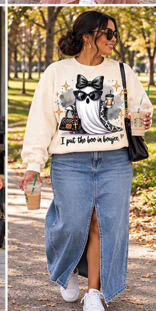 BOO-JEE Glam Ghost Sweatshirt | By His Grace Shop