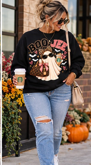 BOO-JEE Glam Ghost Sweatshirt | By His Grace Shop