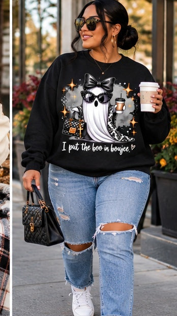 BOO-JEE Glam Ghost Sweatshirt | By His Grace Shop